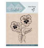 Card Deco Clear Stamp 128 Pansy - violen