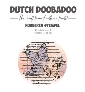 Dutch DooBaDoo rubber stempel ATC butterfly