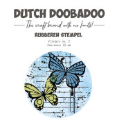 Dutch DooBaDoo rubber stempel vlinder 2