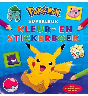Pokemon, Superleuk kleur- en stickerboek