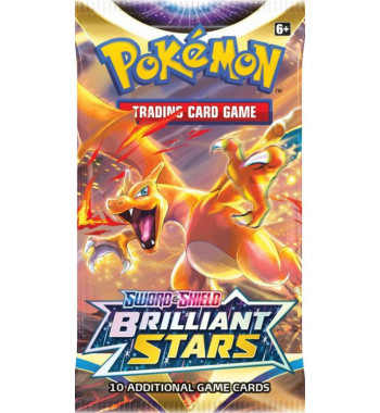 Pokemon TCG Sword & Shield,  Brilliant stars boosterpack 10 kaarten