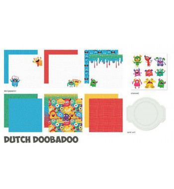 Dutch DooBaDoo Crafty Kit Monster House 20x20 cm