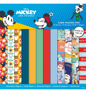 Card making Pad Mickey - Minnie mouse