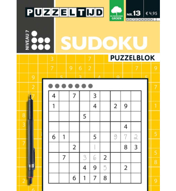 Puzzelblok Sudoku 7 punt nr 13