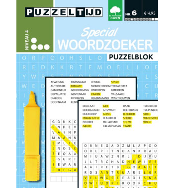 Puzzelblok woordzoeker special 4punt nr6