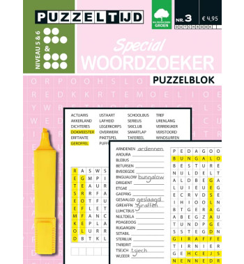 Puzzelblok woordzoeker special 5-6punt nr3